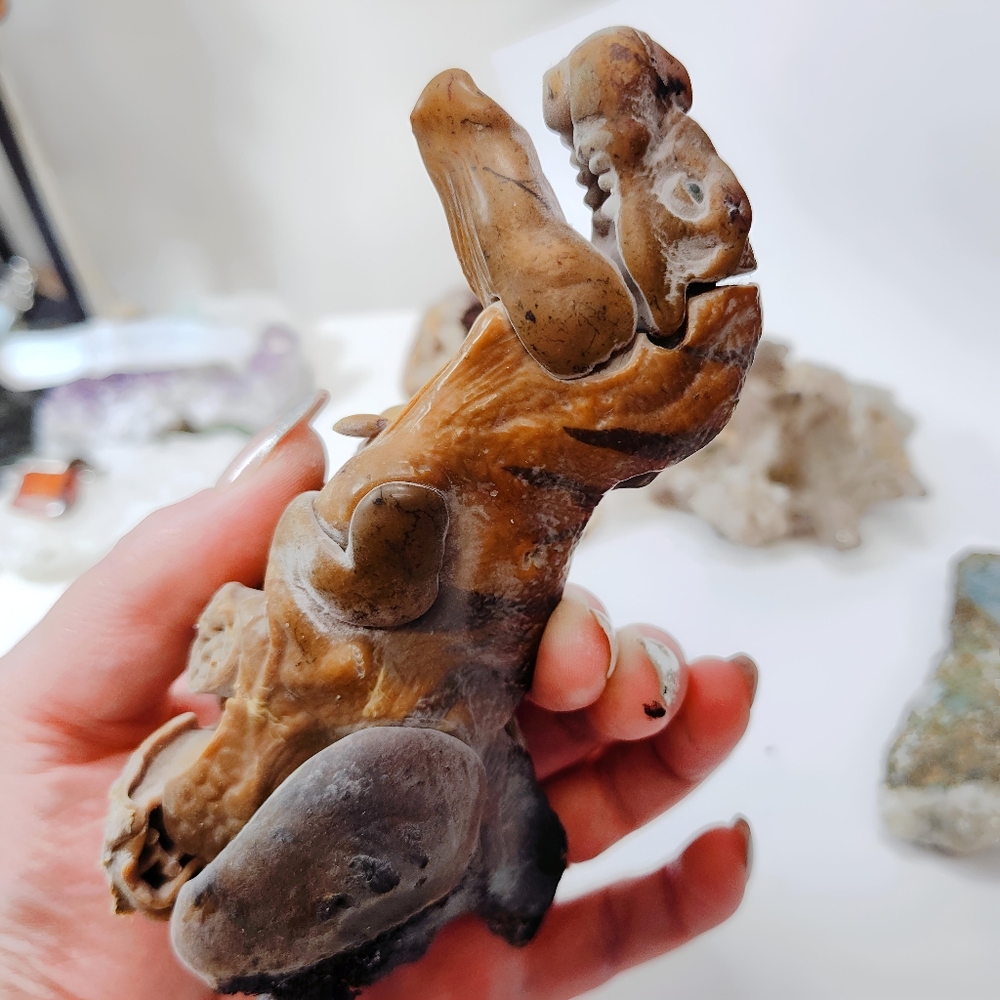 🔥 Inferno Rex Roast-a-sarous One-of-a-Kind T. Rex Art Sculpture by Gabe - Picture 4 of 10